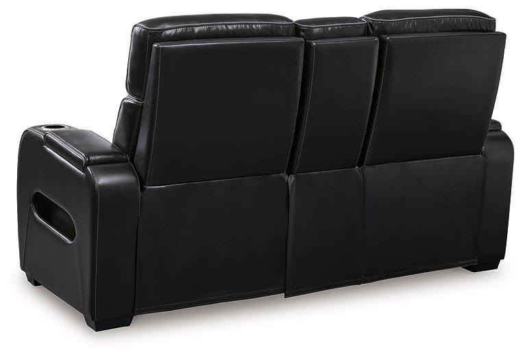 Boyington Power Reclining Loveseat with Console - MR ZEE FURNITURE