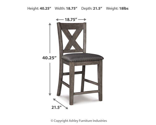 Caitbrook Counter Height Upholstered Bar Stool - MR ZEE FURNITURE