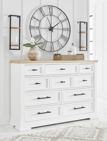 Ashbryn Dresser and Mirror - MR ZEE FURNITURE