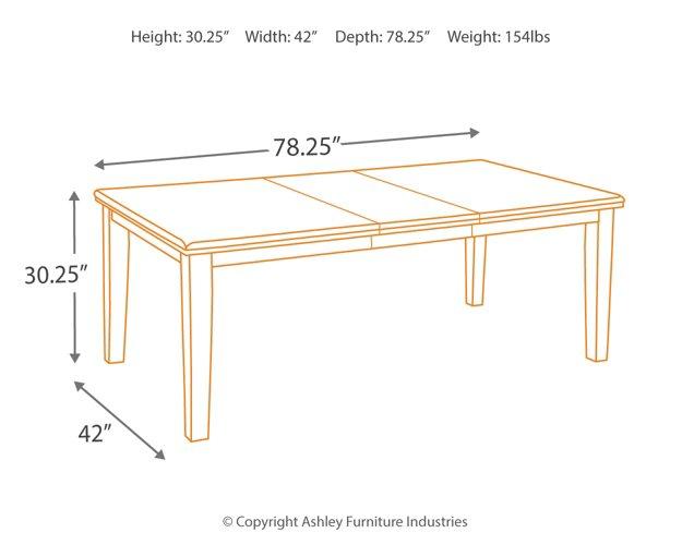 Haddigan Dining Extension Table - MR ZEE FURNITURE