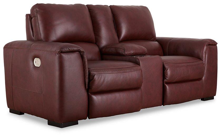 Alessandro Power Reclining Loveseat with Console - MR ZEE FURNITURE