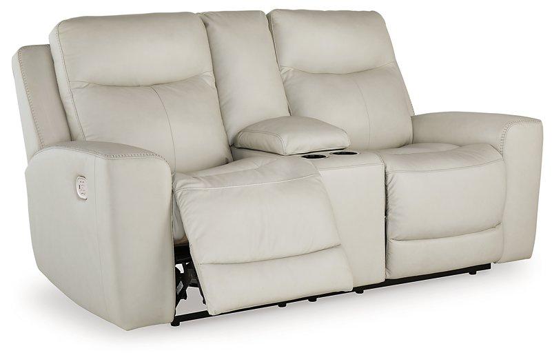 Mindanao Power Reclining Loveseat with Console - MR ZEE FURNITURE