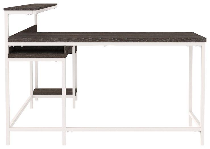 Dorrinson Home Office L-Desk with Storage - MR ZEE FURNITURE