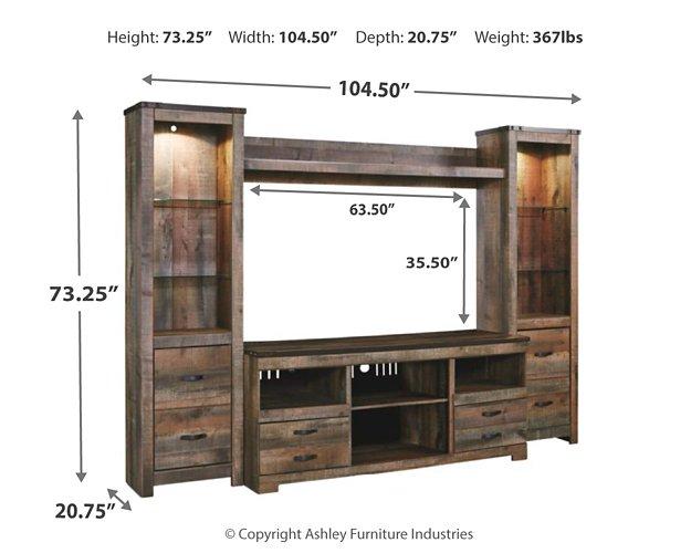 Trinell 4-Piece Entertainment Center - MR ZEE FURNITURE