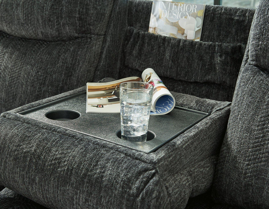 Martinglenn Reclining Sofa with Drop Down Table - MR ZEE FURNITURE