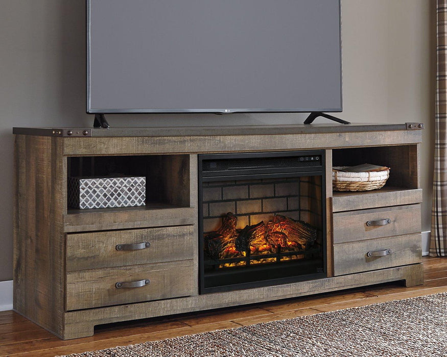 Trinell 63" TV Stand with Electric Fireplace - MR ZEE FURNITURE