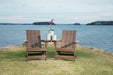 Emmeline 2 Adirondack Chairs with Tete-A-Tete Table Connector - MR ZEE FURNITURE