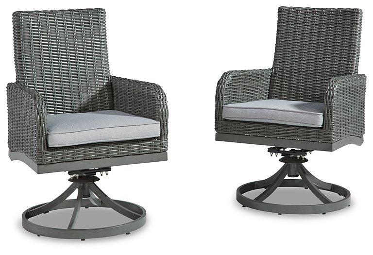 Elite Park Swivel Chair with Cushion (Set of 2) - MR ZEE FURNITURE