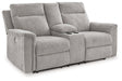 Barnsana Power Reclining Loveseat with Console - MR ZEE FURNITURE