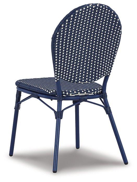 Odyssey Blue Outdoor Table and Chairs (Set of 3) - MR ZEE FURNITURE