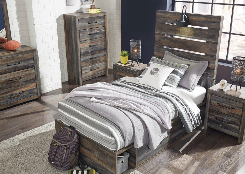 Drystan Bed with 4 Storage Drawers - MR ZEE FURNITURE