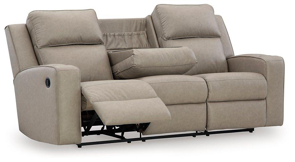 Lavenhorne Reclining Sofa with Drop Down Table - MR ZEE FURNITURE