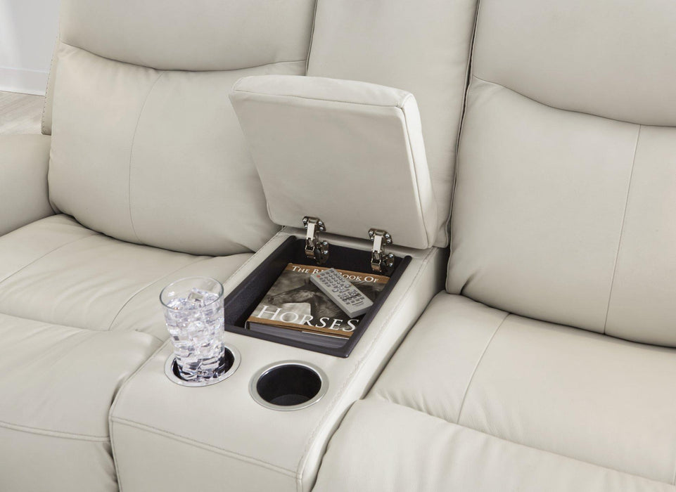 Mindanao Power Reclining Loveseat with Console - MR ZEE FURNITURE