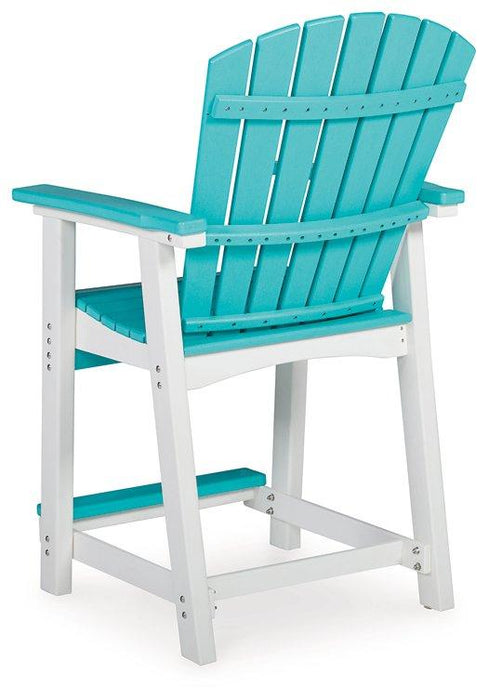 Eisely Outdoor Counter Height Bar Stool (Set of 2) - MR ZEE FURNITURE