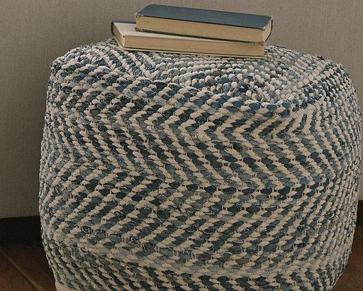 Chevron Pouf - MR ZEE FURNITURE