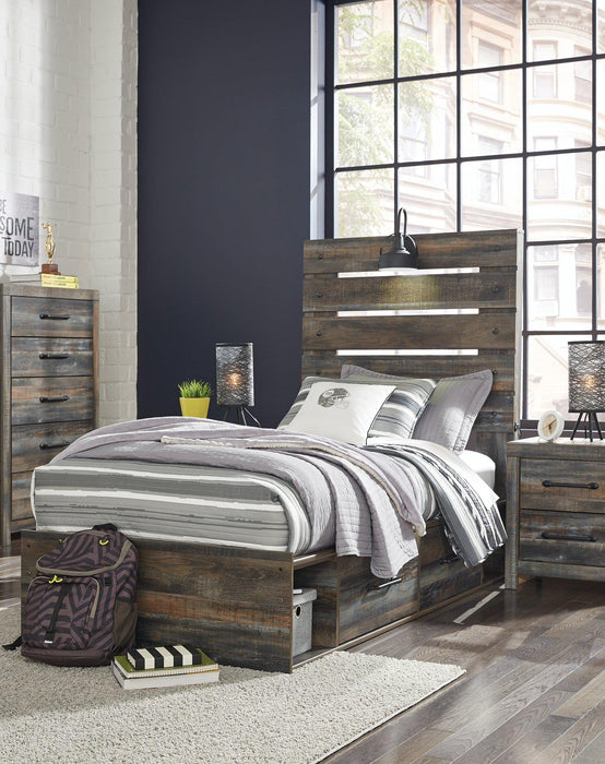 Drystan Bed with 4 Storage Drawers - MR ZEE FURNITURE