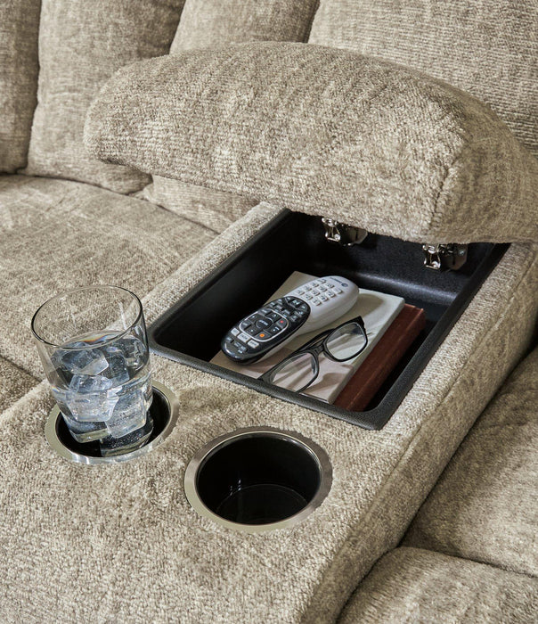 Hindmarsh Power Reclining Loveseat with Console - MR ZEE FURNITURE