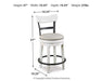 Valebeck Counter Height Bar Stool - MR ZEE FURNITURE