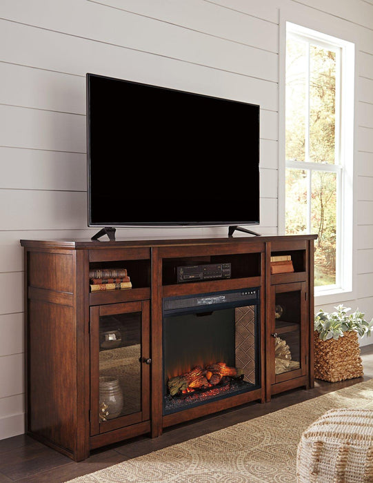 Harpan 72" TV Stand with Electric Fireplace - MR ZEE FURNITURE