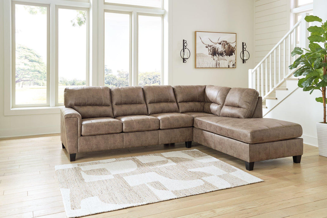 Navi 2-Piece Sectional Sofa Sleeper Chaise - MR ZEE FURNITURE