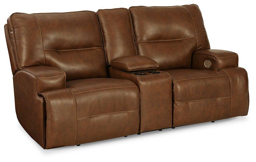 Francesca Power Reclining Loveseat with Console - MR ZEE FURNITURE