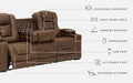 Owner's Box Power Reclining Sofa - MR ZEE FURNITURE