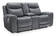 Mindanao Power Reclining Loveseat with Console - MR ZEE FURNITURE