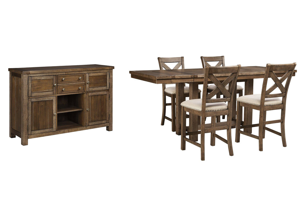 Moriville Counter Height Dining Set - MR ZEE FURNITURE