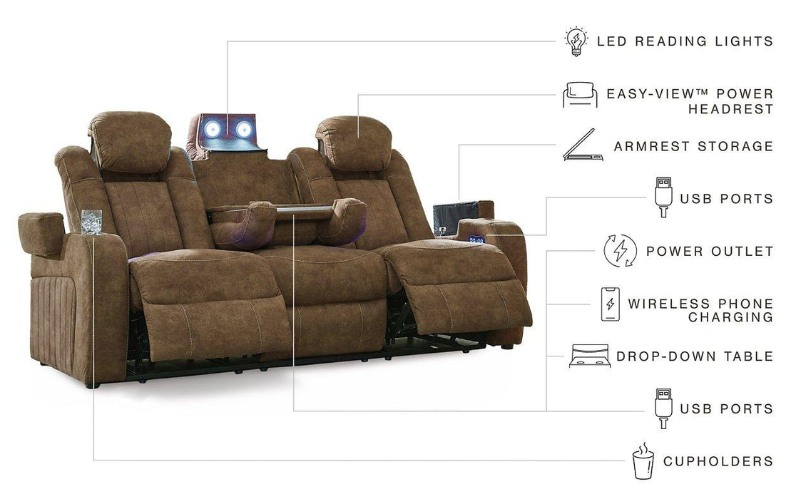 Wolfridge Power Reclining Loveseat - MR ZEE FURNITURE