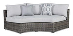 Harbor Court Curved Loveseat with Cushion - MR ZEE FURNITURE