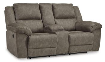 Laresview Reclining Loveseat with Console - MR ZEE FURNITURE