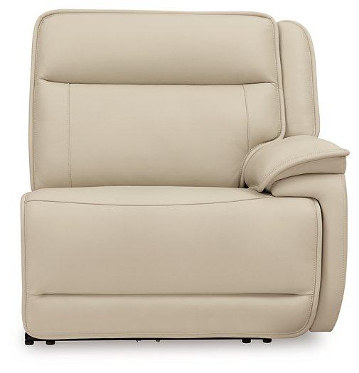 Double Deal Power Reclining Loveseat Sectional - MR ZEE FURNITURE