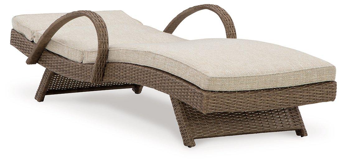 Beachcroft Outdoor Chaise Lounge with Cushion - MR ZEE FURNITURE