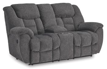 Foreside Reclining Loveseat with Console - MR ZEE FURNITURE