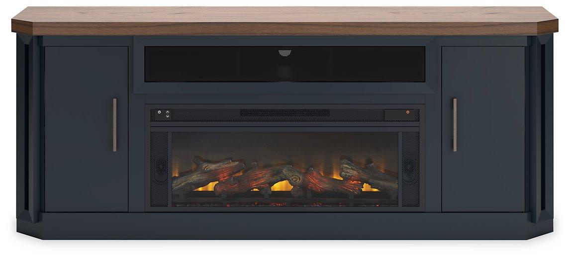 Landocken 83" TV Stand with Electric Fireplace - MR ZEE FURNITURE