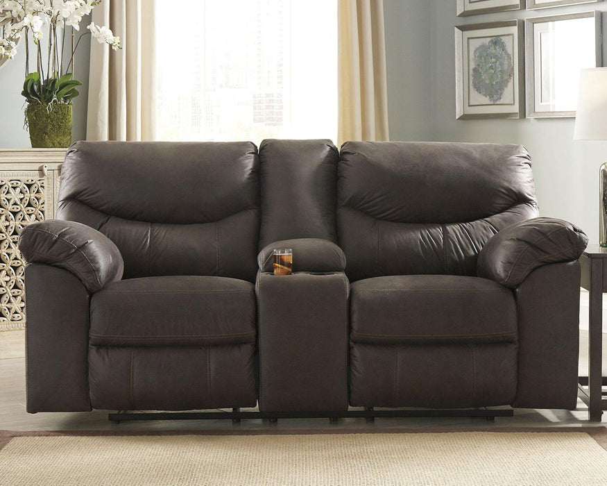 Boxberg Reclining Loveseat with Console - MR ZEE FURNITURE