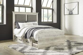 Cambeck Upholstered Bed with 2 Side Under Bed Storage - MR ZEE FURNITURE