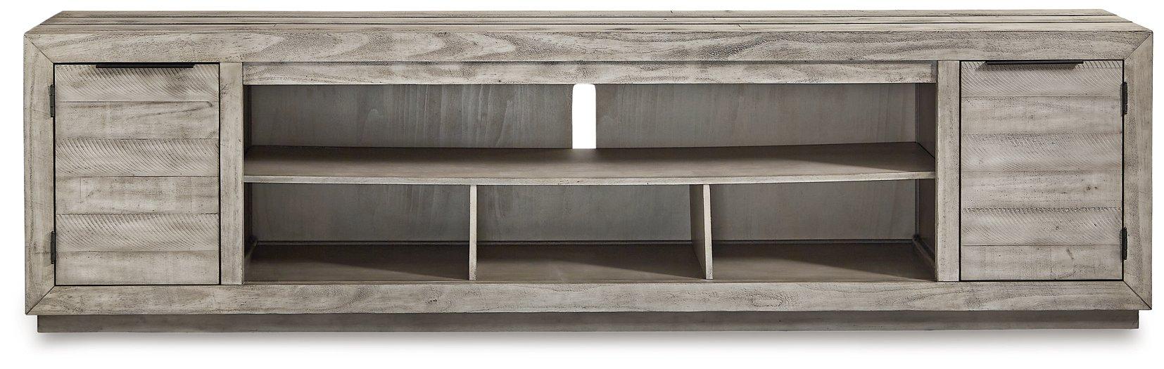 Naydell 92" TV Stand with Electric Fireplace - MR ZEE FURNITURE