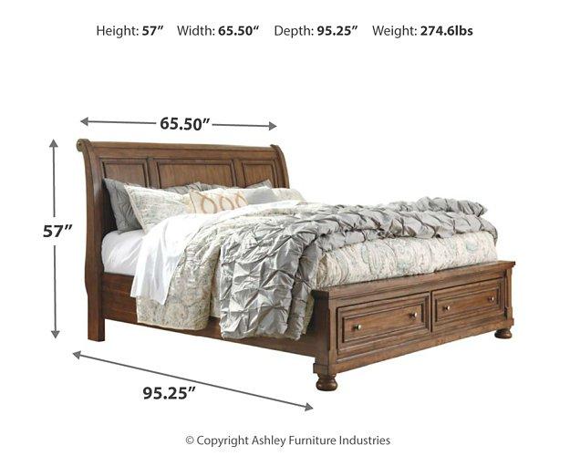 Flynnter Bed with 2 Storage Drawers - MR ZEE FURNITURE