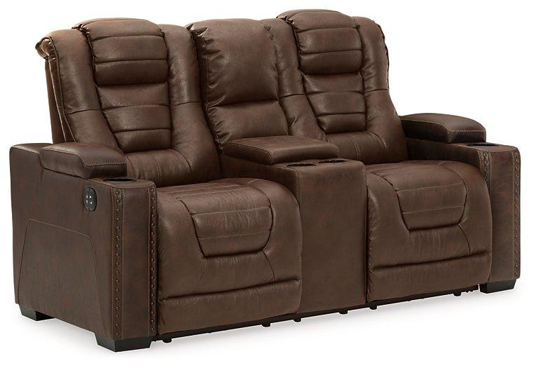 Owner's Box Power Reclining Loveseat with Console - MR ZEE FURNITURE