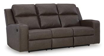 Lavenhorne Reclining Sofa with Drop Down Table - MR ZEE FURNITURE