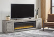 Naydell 92" TV Stand with Electric Fireplace - MR ZEE FURNITURE