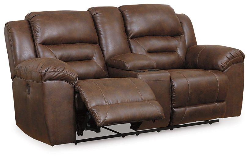 Stoneland Power Reclining Loveseat with Console - MR ZEE FURNITURE