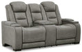 The Man-Den Power Reclining Loveseat with Console - MR ZEE FURNITURE