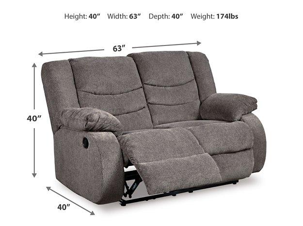 Tulen Reclining Loveseat - MR ZEE FURNITURE