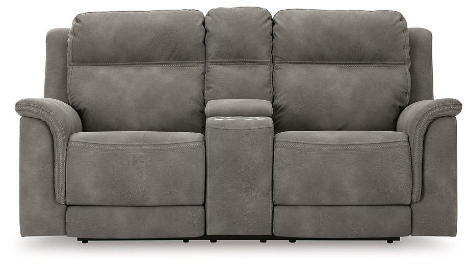 Next-Gen DuraPella Power Reclining Loveseat with Console - MR ZEE FURNITURE