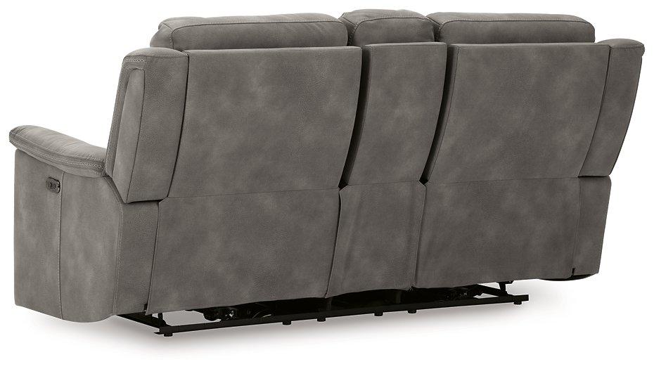 Next-Gen DuraPella Power Reclining Loveseat with Console - MR ZEE FURNITURE