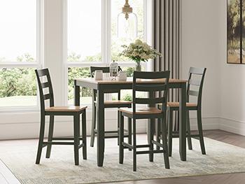 Gesthaven Counter Height Dining Table and 4 Barstools (Set of 5) - MR ZEE FURNITURE