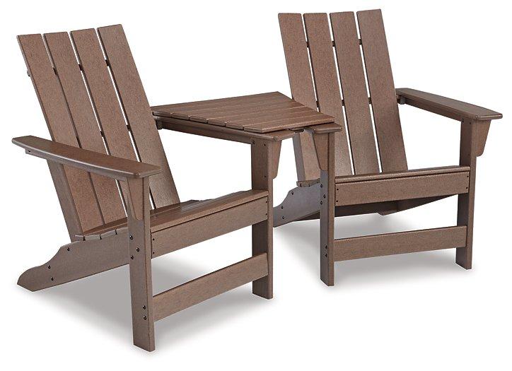 Emmeline 2 Adirondack Chairs with Tete-A-Tete Table Connector - MR ZEE FURNITURE