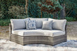 Harbor Court Curved Loveseat with Cushion - MR ZEE FURNITURE